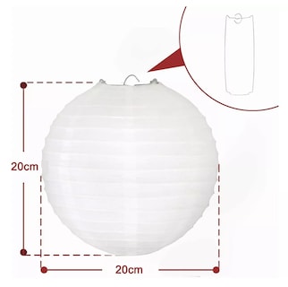 Foto 3 | Lámpara China de Papel Belug Amarillo Cálido Focos Led 10 Piezas