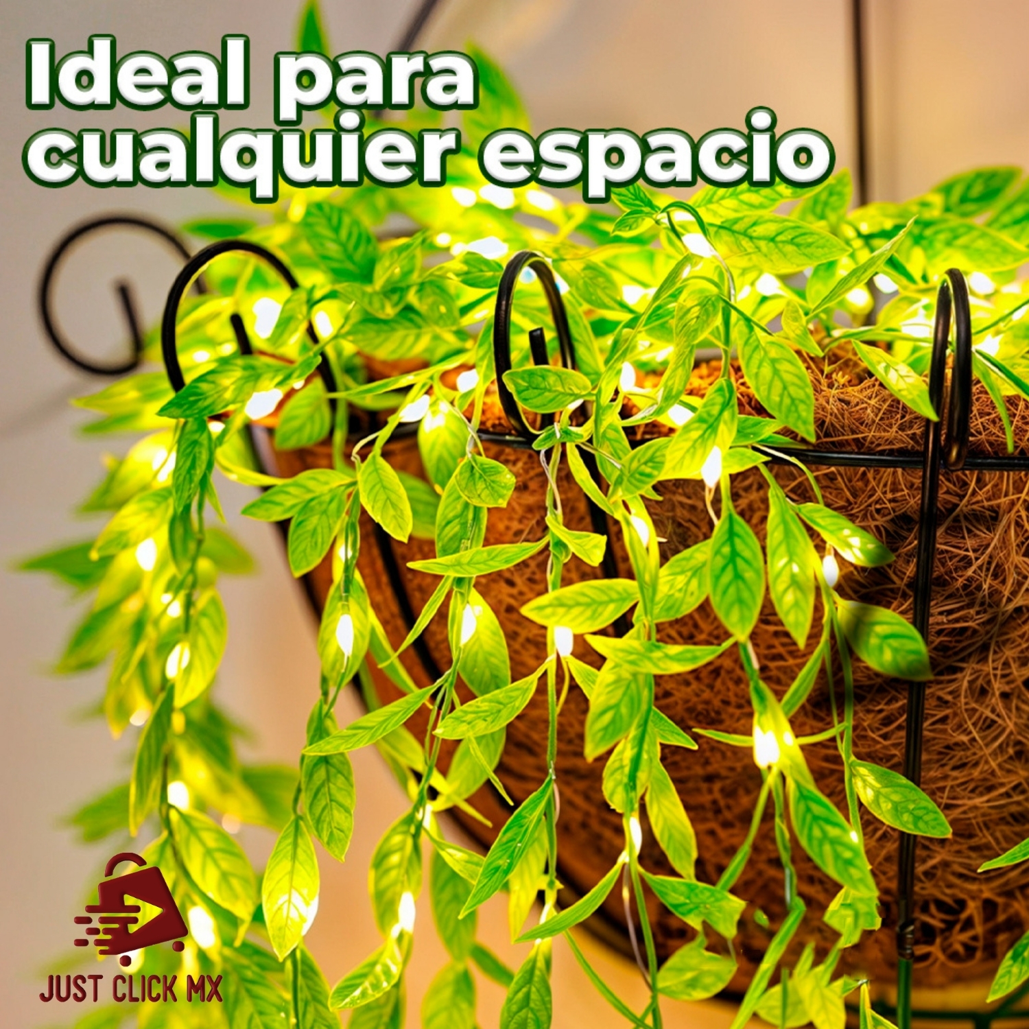 Foto 5 | Cortina Serie Led De Plantas Decoración