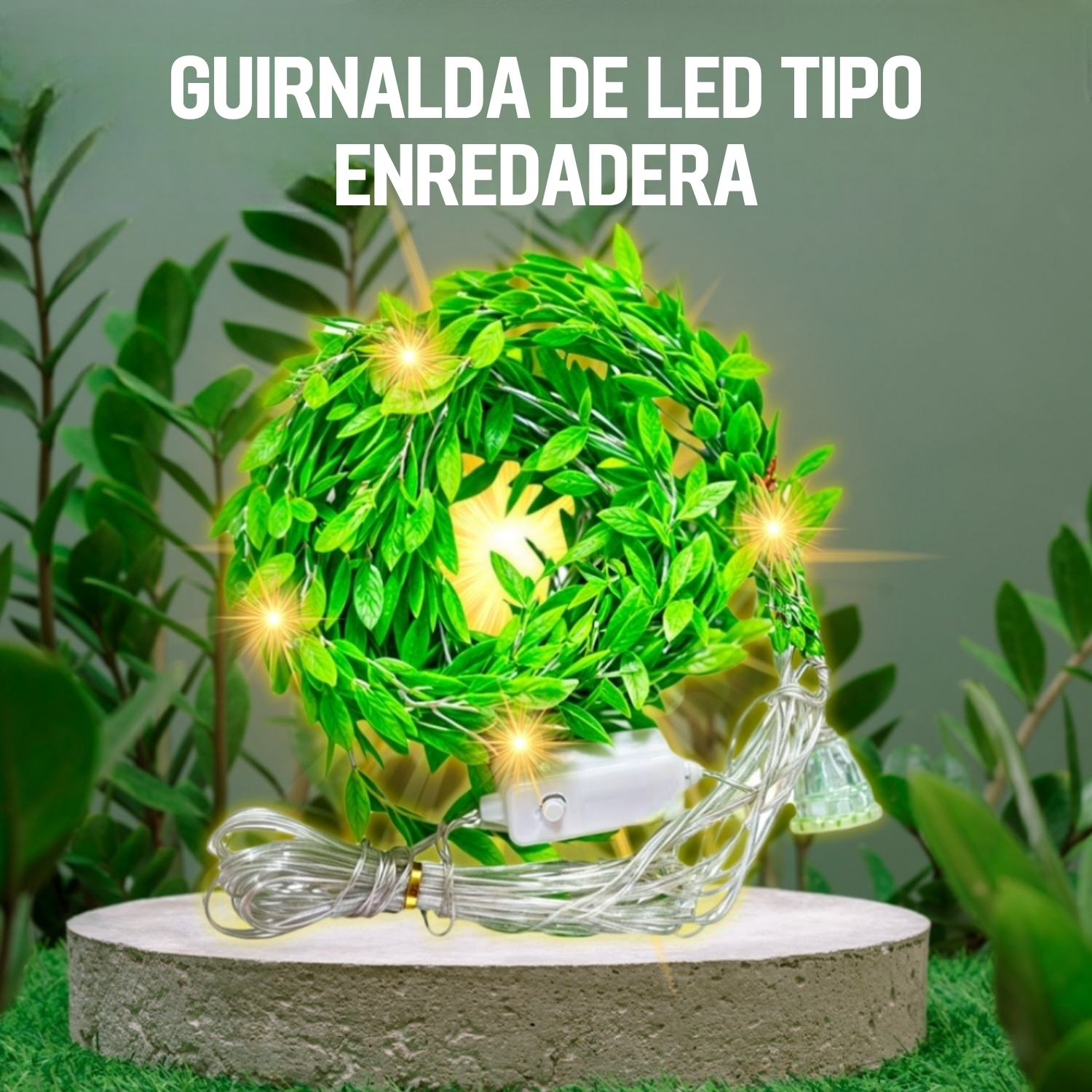 Foto 7 | Cortina Serie Led De Plantas Decoración