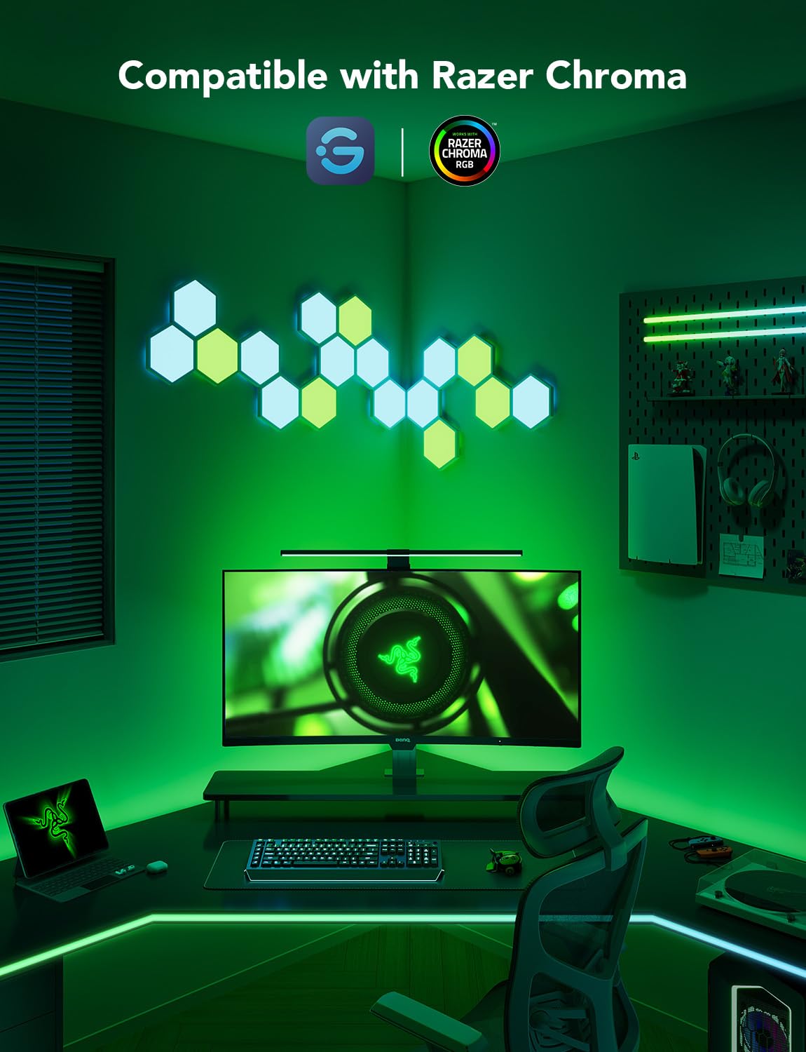 Foto 7 | Luz De Fondo Led Gaming Light Govee G1 Rgbic Para Monitores De 27 A 34 Pulgadas - Venta Internacional.