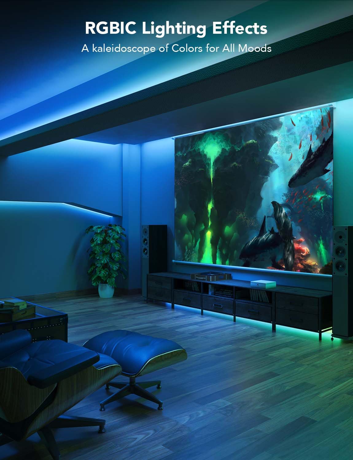 Foto 6 pulgar | Tira De Luces Led Govee Rgbic De 32.8 Pies Con Alexa De Color Blanco Cálido - Venta Internacional.