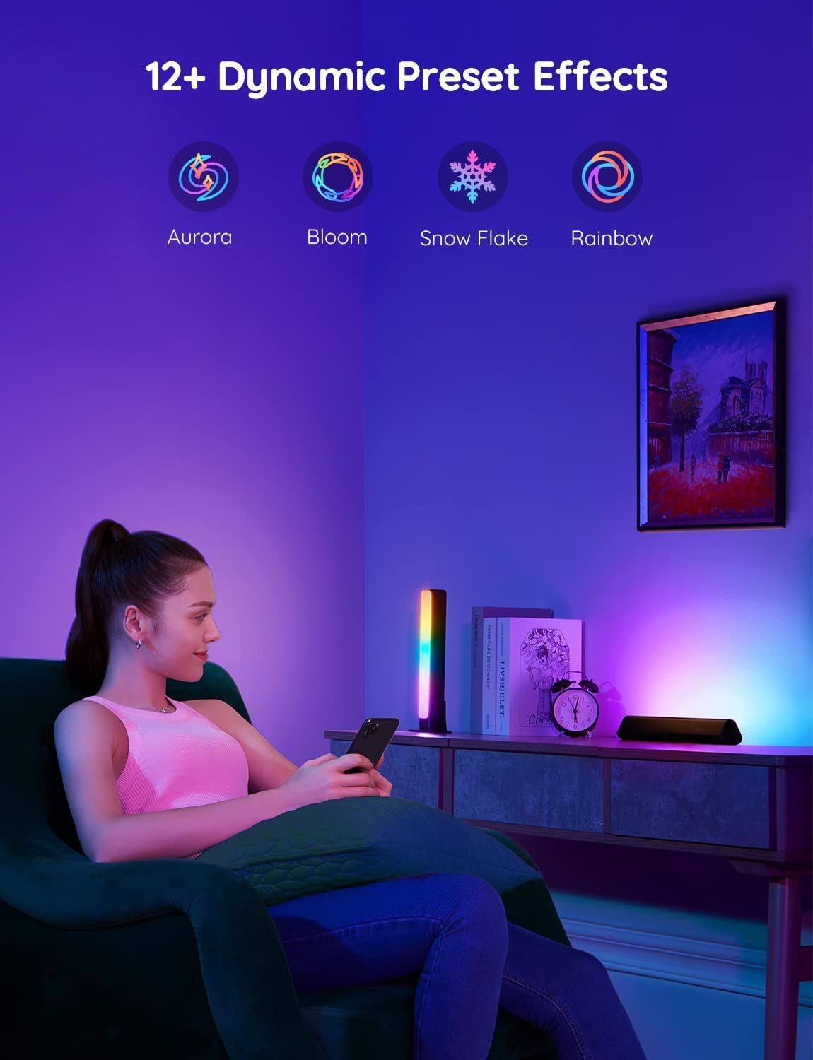 Foto 7 | Barras De Luz Led Inteligentes Govee Rgbicww, Luces De Fondo Para Tv Wifi - Venta Internacional.