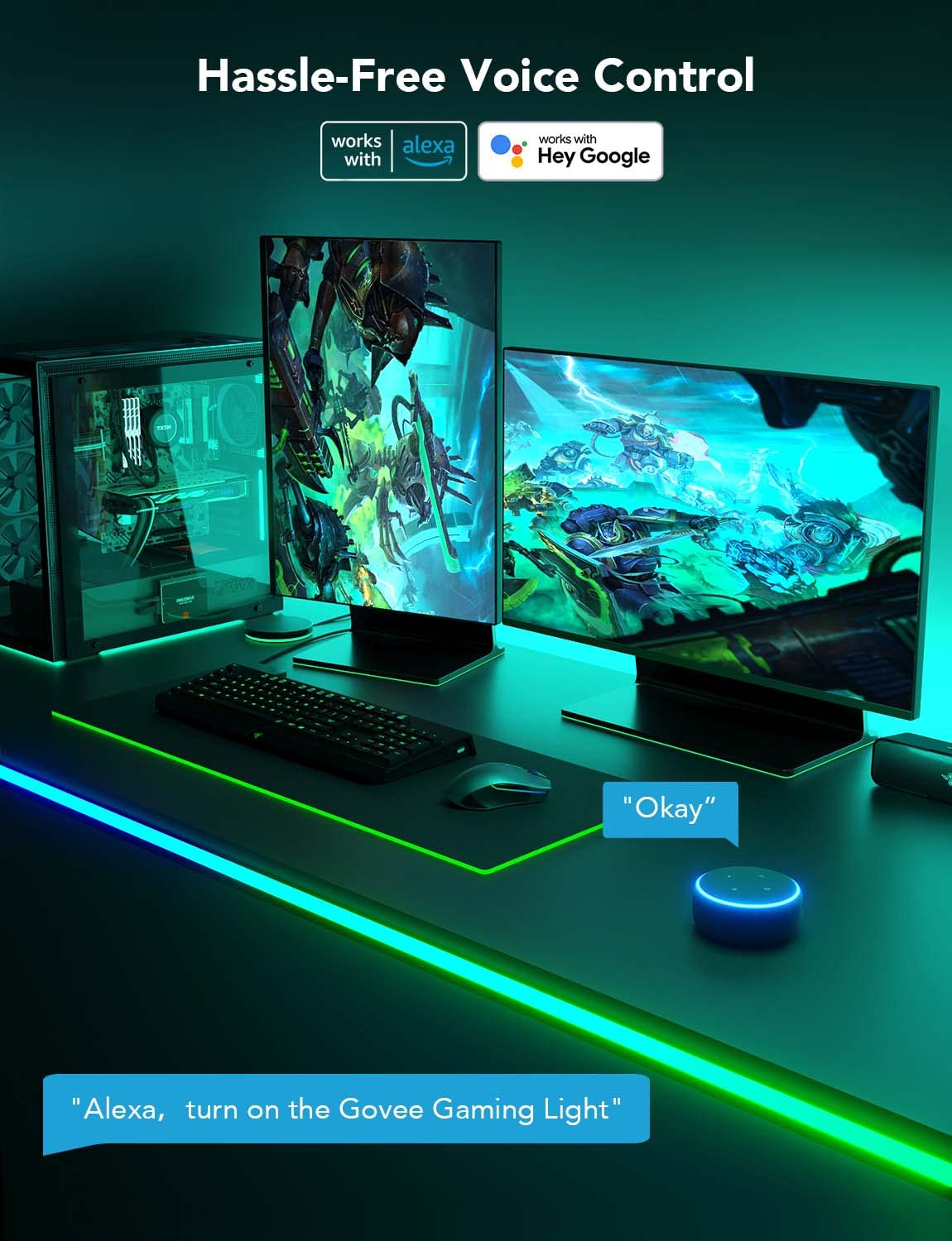 Foto 7 pulgar | Luces De Juego Govee Rgbic Neon Rope De 3 M Con Razer Chroma Sync - Venta Internacional.