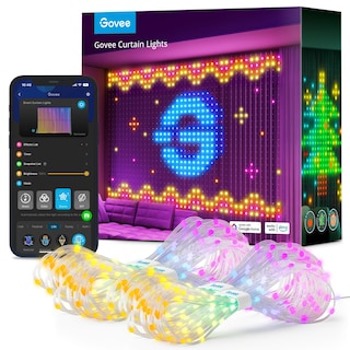 Foto 1 | Luces De Cortina Govee Smart Led Window Rgb De 5 X 2 M Ip65 520 Led - Venta Internacional.