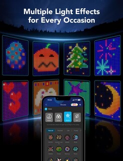 Foto 5 | Luces De Cortina Govee Smart Led Window Rgb De 5 X 2 M Ip65 520 Led - Venta Internacional.