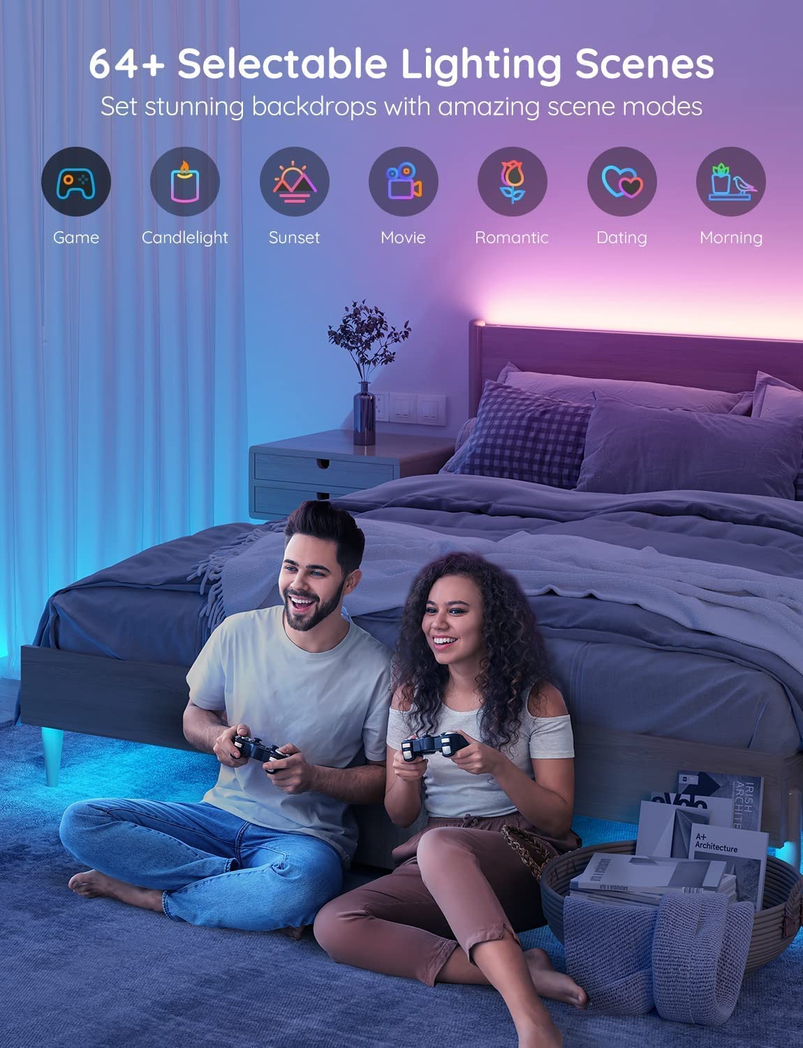 Foto 4 pulgar | Tira De Luces Led Govee Wifi Rgb De 100 Pies Con Alexa Google - Venta Internacional.