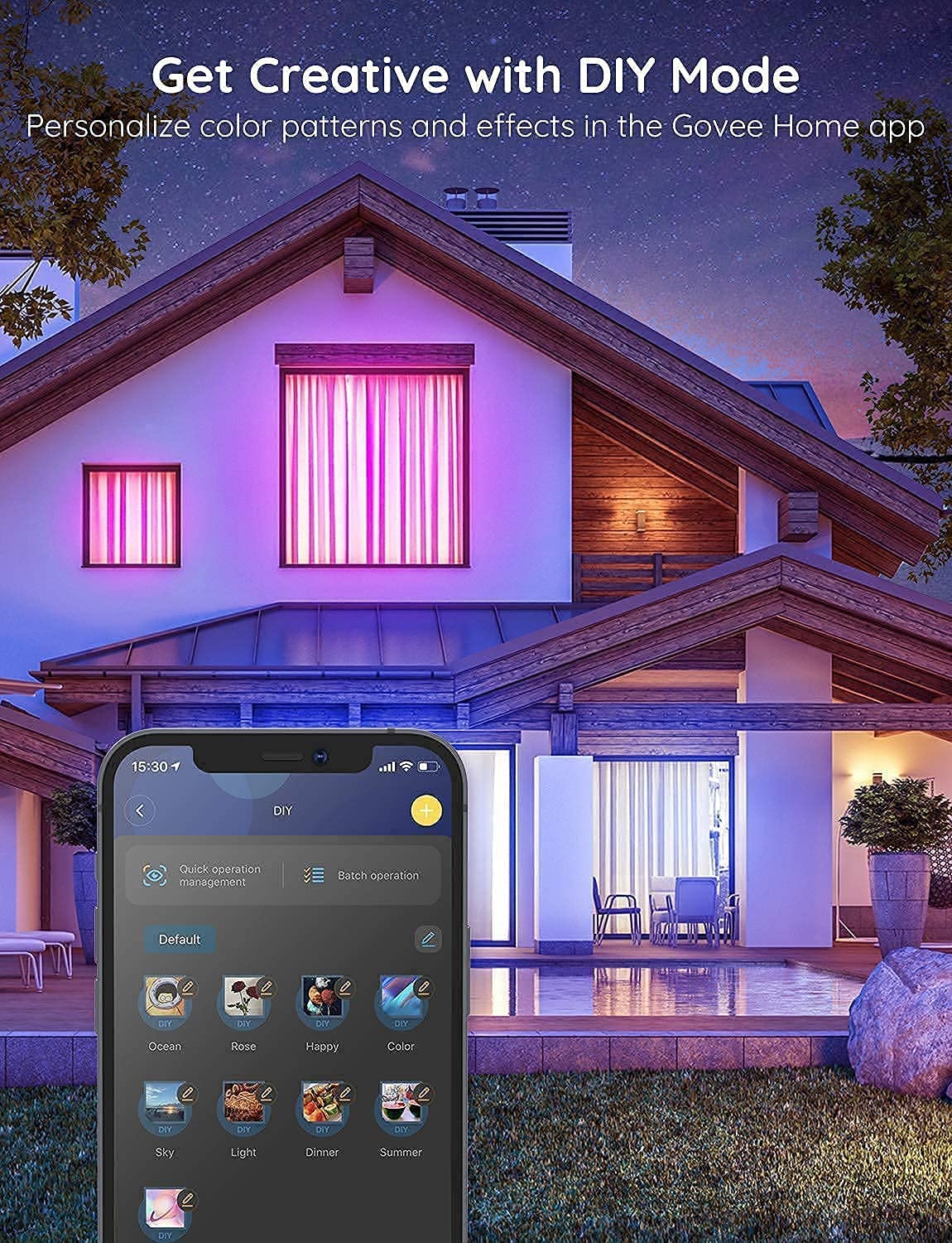 Foto 6 pulgar | Tira De Luces Led Govee Wifi Rgb De 100 Pies Con Alexa Google - Venta Internacional.