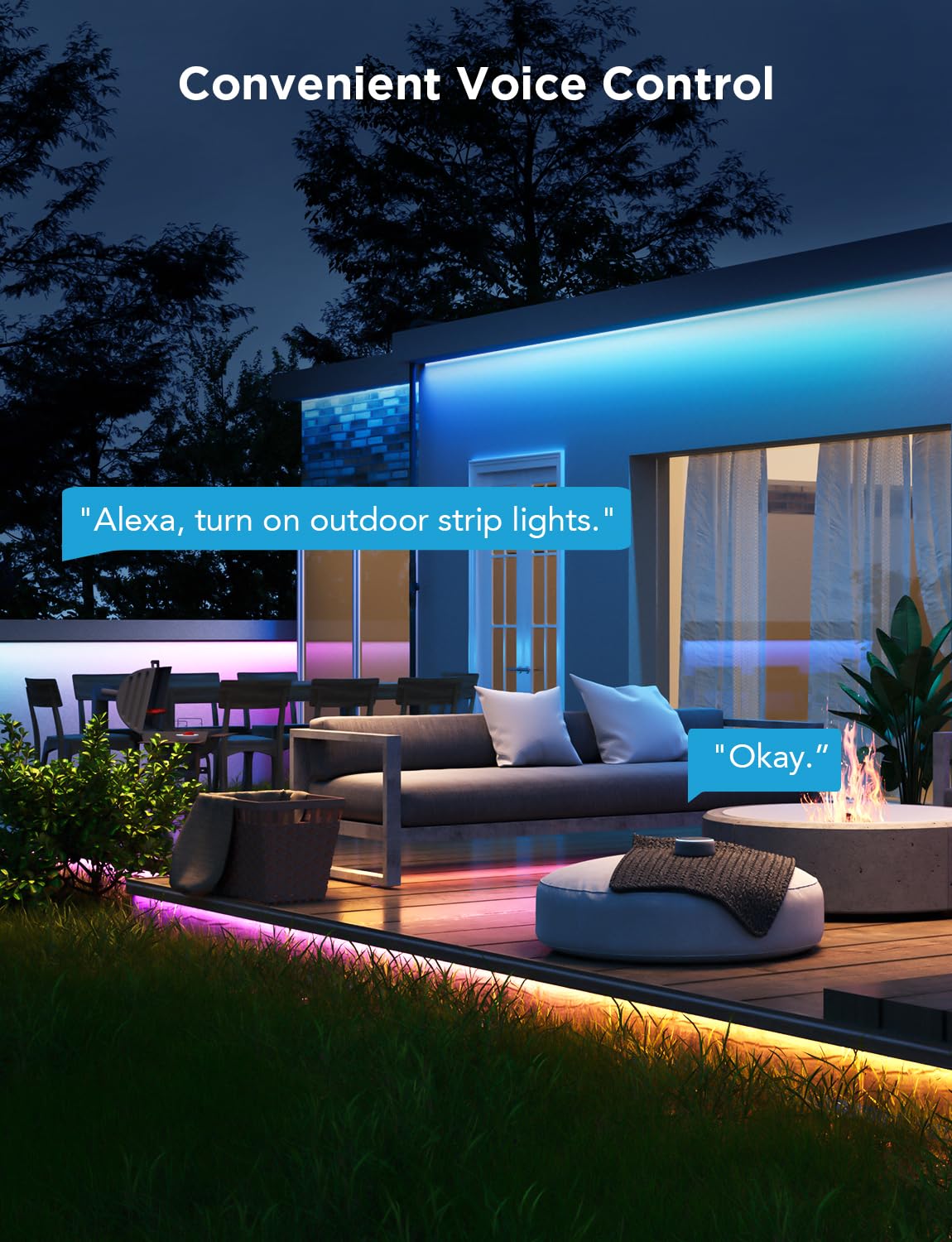 Foto 7 | Tira De Luces Led Para Exteriores Govee Smart Rgbic De 32.8 Pies A Prueba De Agua - Venta Internacional.