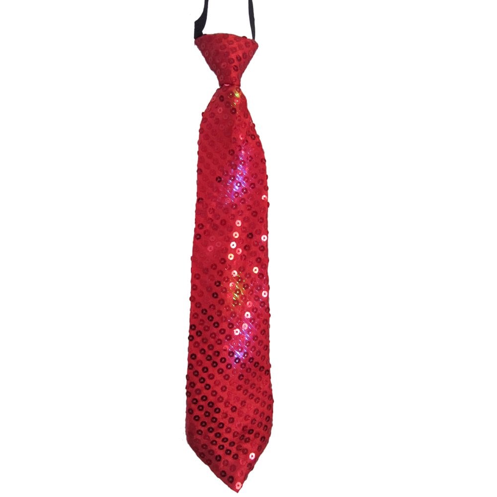 Corbata Dress Up America Con Lentejuelas Led Parpadeantes, Color Rojo - Venta Internacional. $549