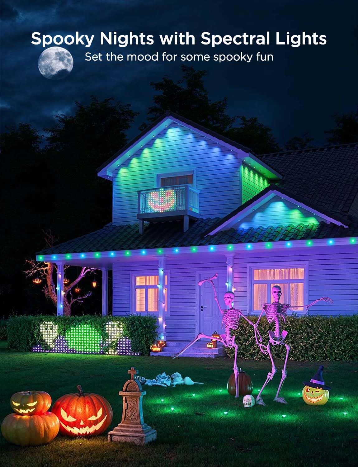 Foto 2 | Luces De Suelo Para Exteriores Govee Halloween Ip67, 15 M, Rgbic, Paquete De 24 - Venta Internacional.