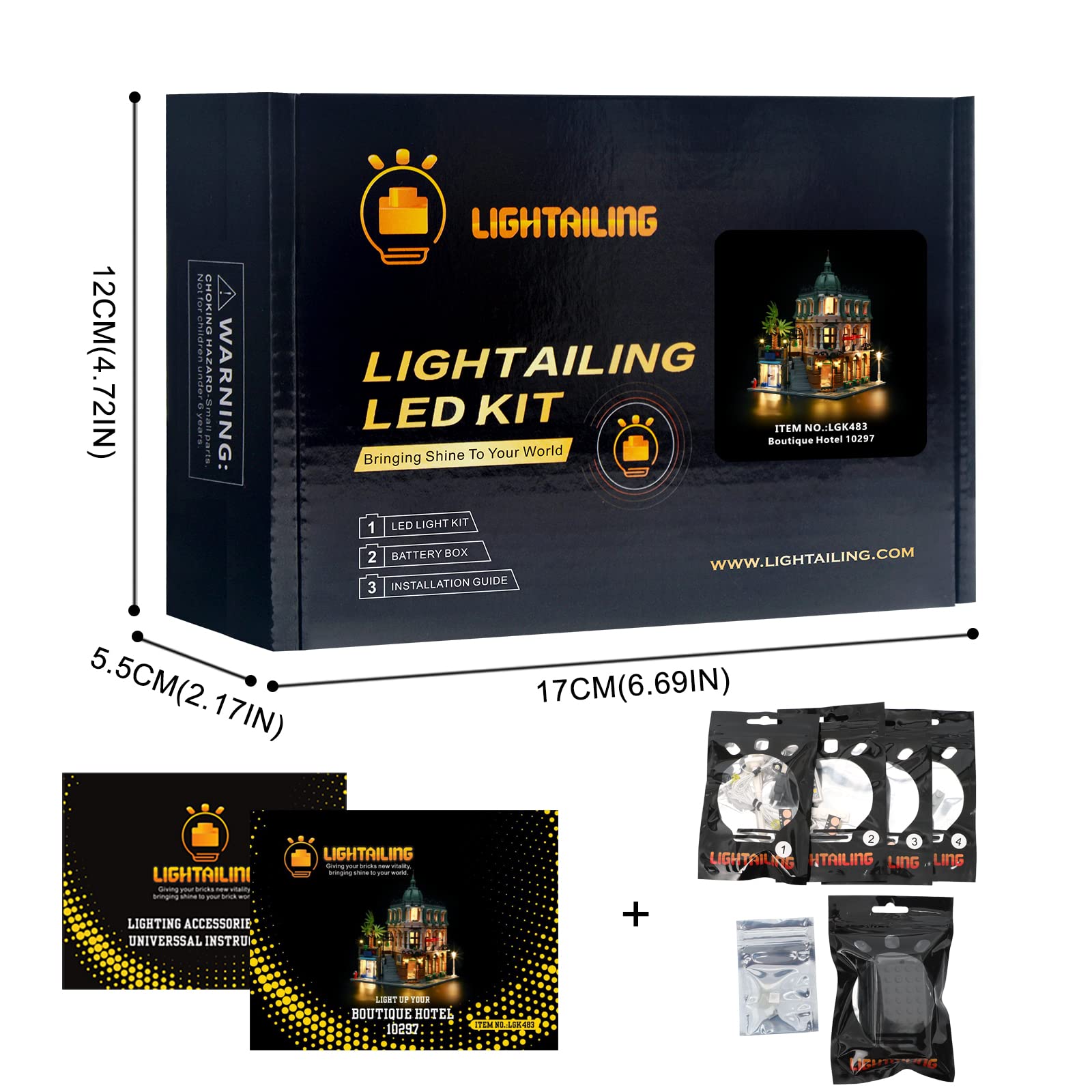 Foto 7 pulgar | Set De Luces Led Lightailing Para Lego 10297 Boutique Hotel - Venta Internacional.