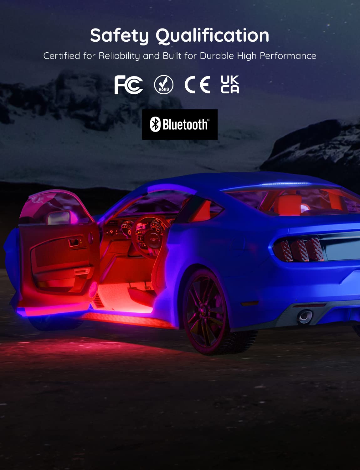 Foto 4 pulgar | Tira De Luces Led Govee Smart Car Rgbic, 16 Millones De Colores - Venta Internacional.