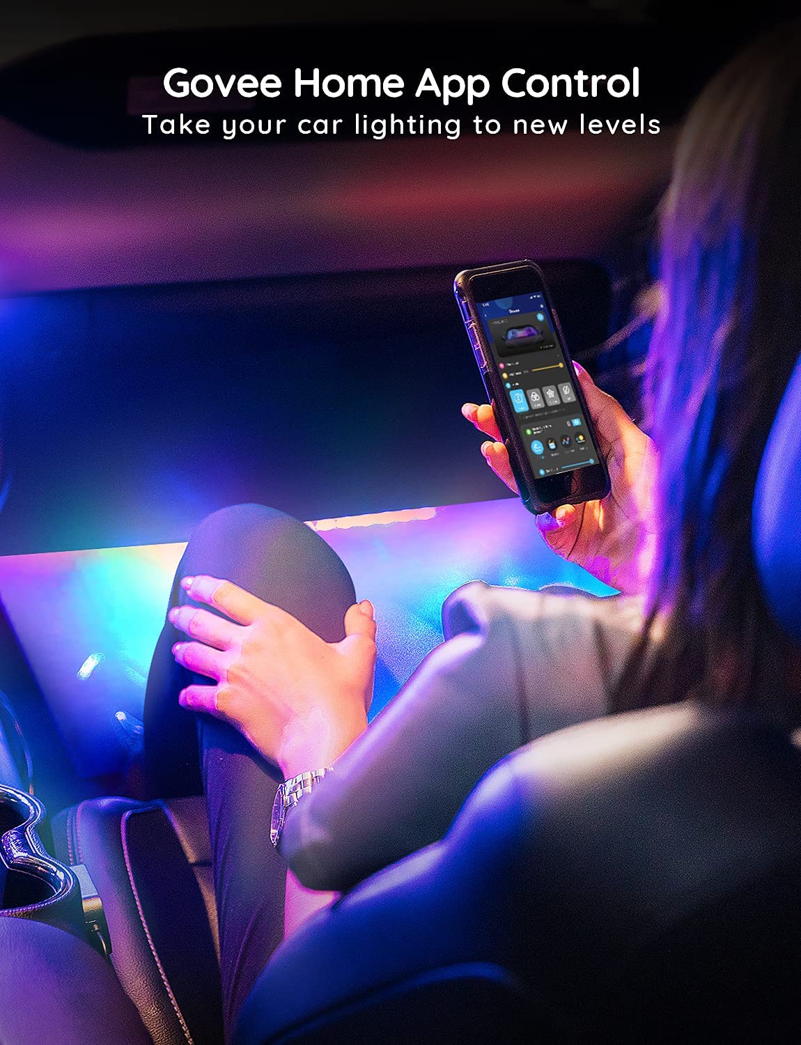 Foto 8 pulgar | Tira De Luces Led Govee Smart Car Rgbic, 16 Millones De Colores - Venta Internacional.