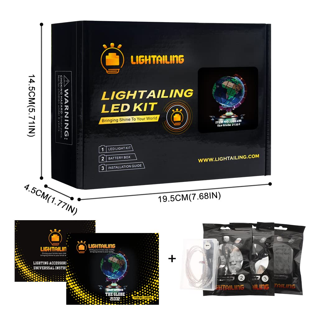 Foto 7 pulgar | Set De Luces Led Lightailing Para Lego 21332 Ideas The Globe - Venta Internacional.