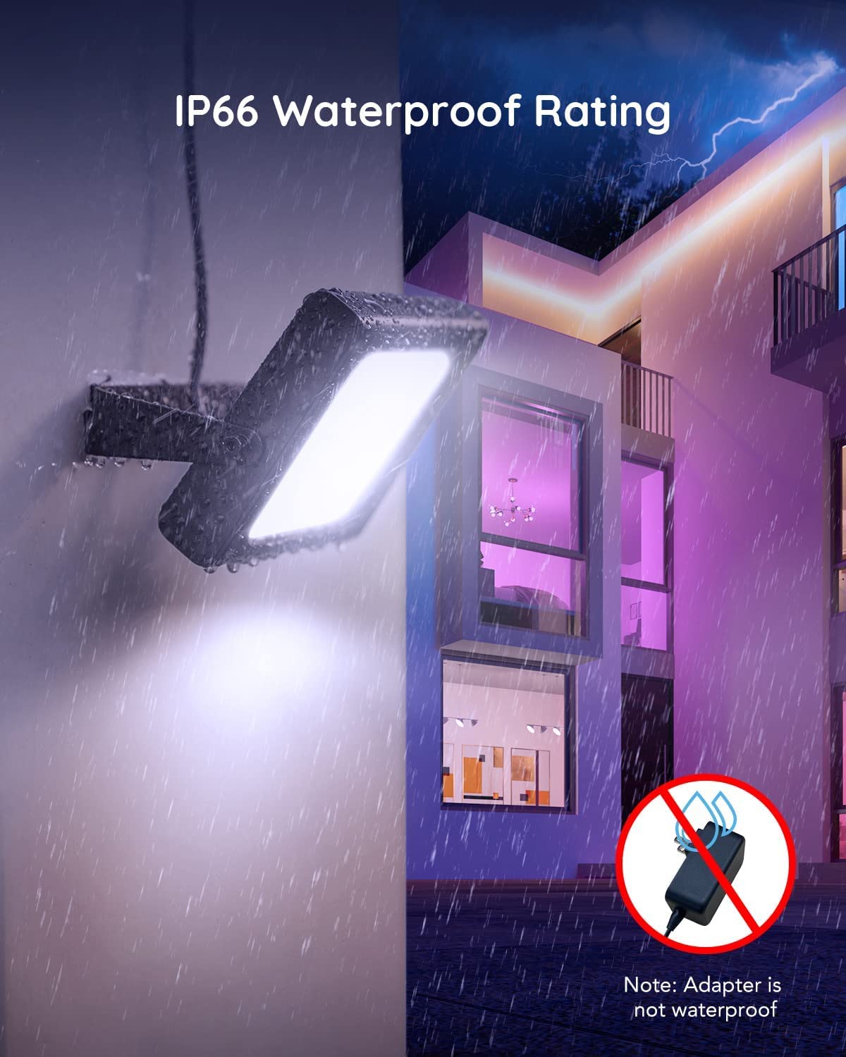 Foto 5 | Luces Para Exteriores Govee Flood Uplight 2 En 1, Paquete De 4 Led - Venta Internacional.