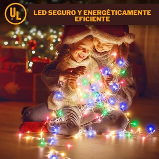 Foto 4 | Serie De Luces Led Navideñas Luxvi 30m Multicolor 300 Leds (3pzs)