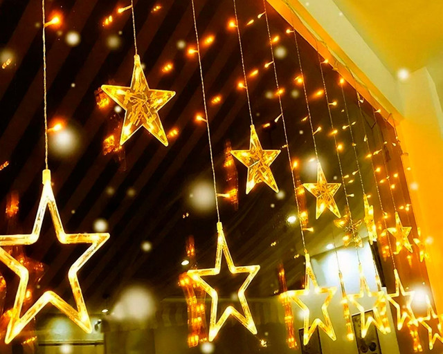 Cortina Luces Estrellas