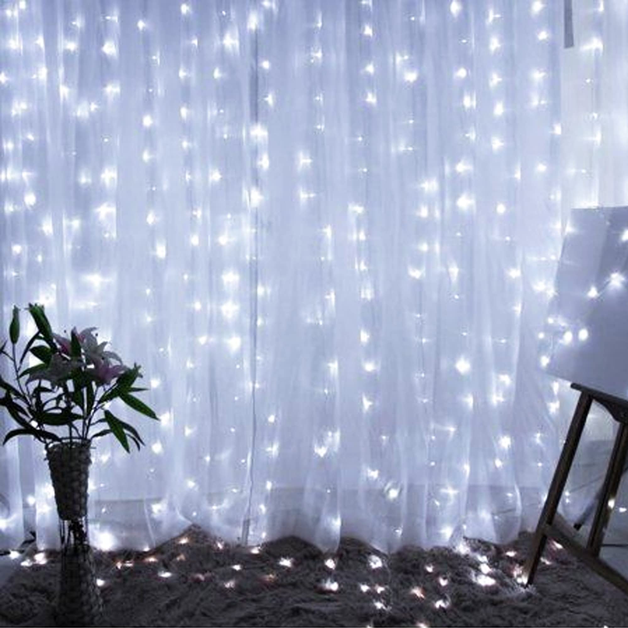 Foto 2 pulgar | Cadena De Luces Dazzle Bright, 300 Led, 3 X 3 M Usb, Color Blanco - Venta Internacional.