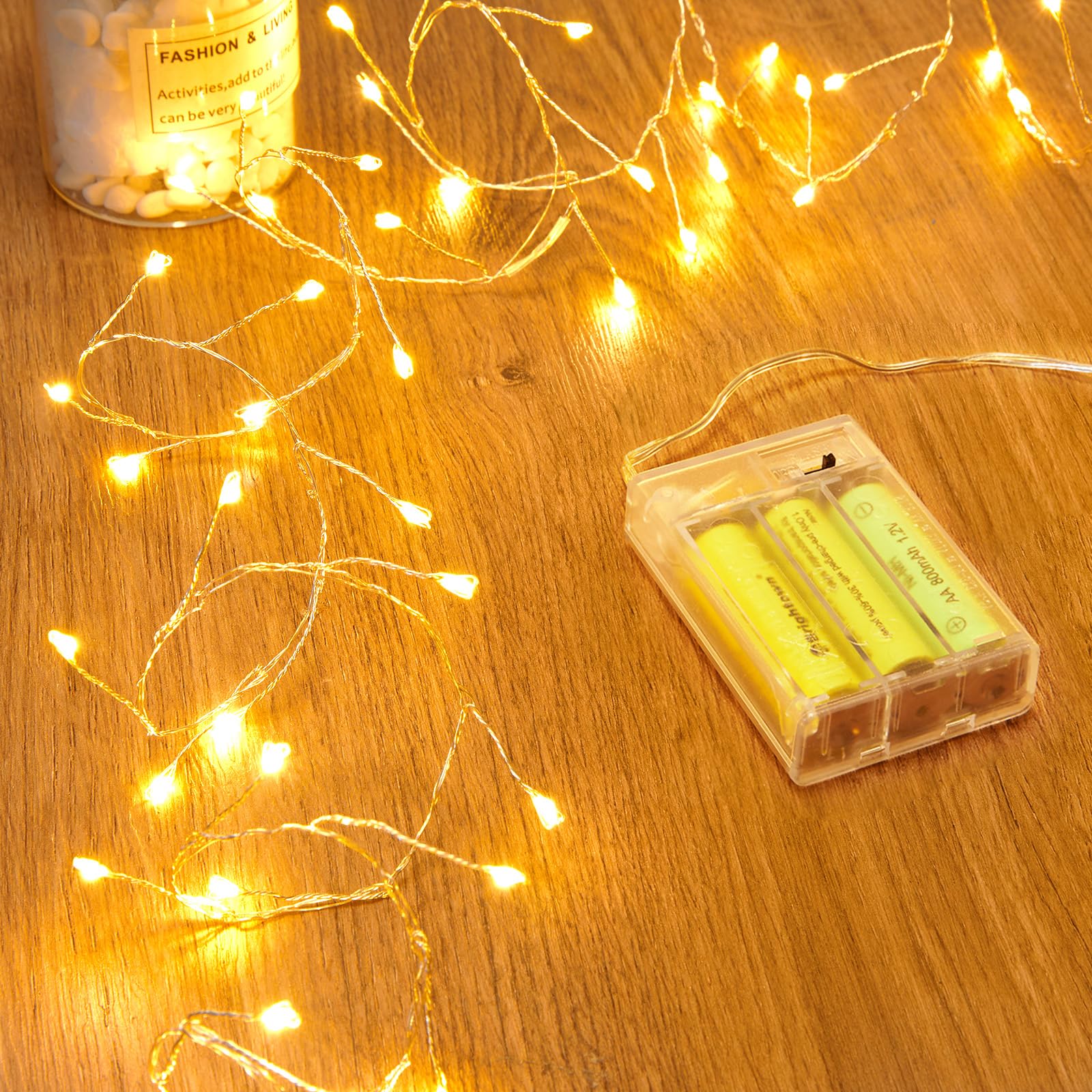 Foto 2 pulgar | Fairy Lights Minetom Firecracker Starry 60 Led 1,5 M Blanco Cálido - Venta Internacional.