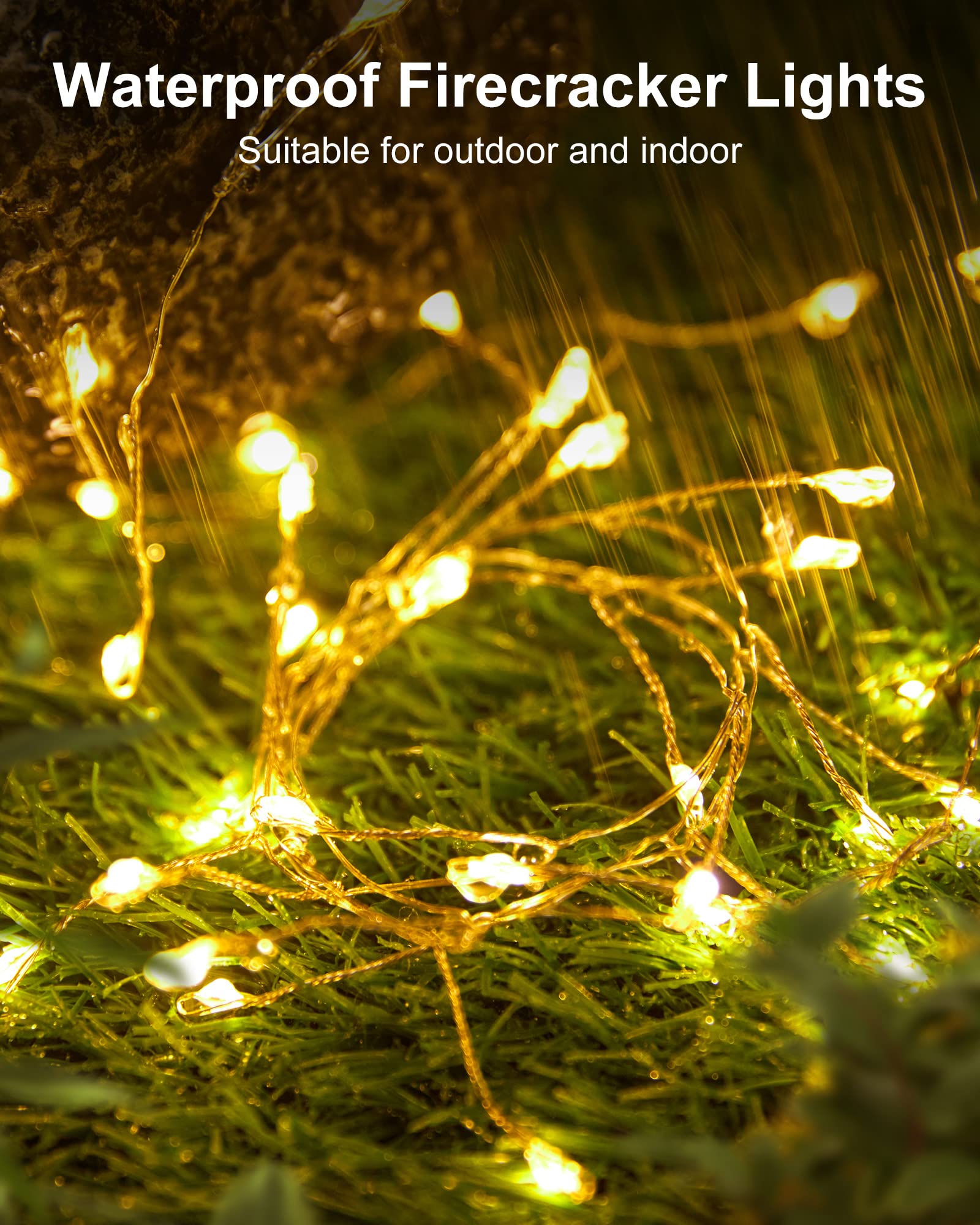 Foto 5 pulgar | Fairy Lights Minetom Firecracker Starry 60 Led 1,5 M Blanco Cálido - Venta Internacional.