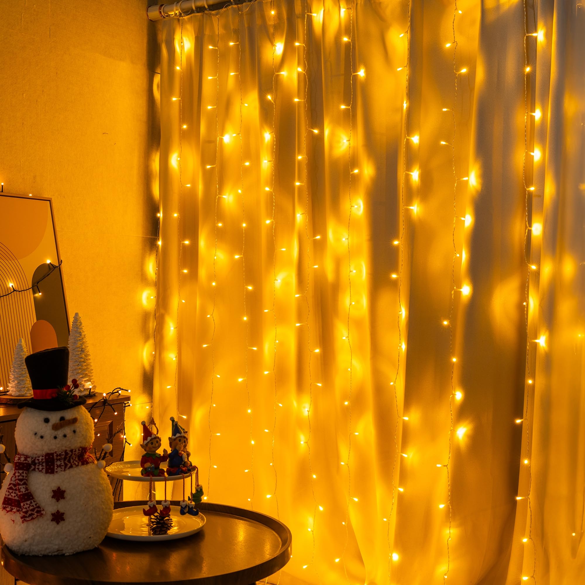 Foto 7 pulgar | Cadena De Luces Dazzle Bright Para Cortinas, 300 Led, Conectables En 8 Modos - Venta Internacional.