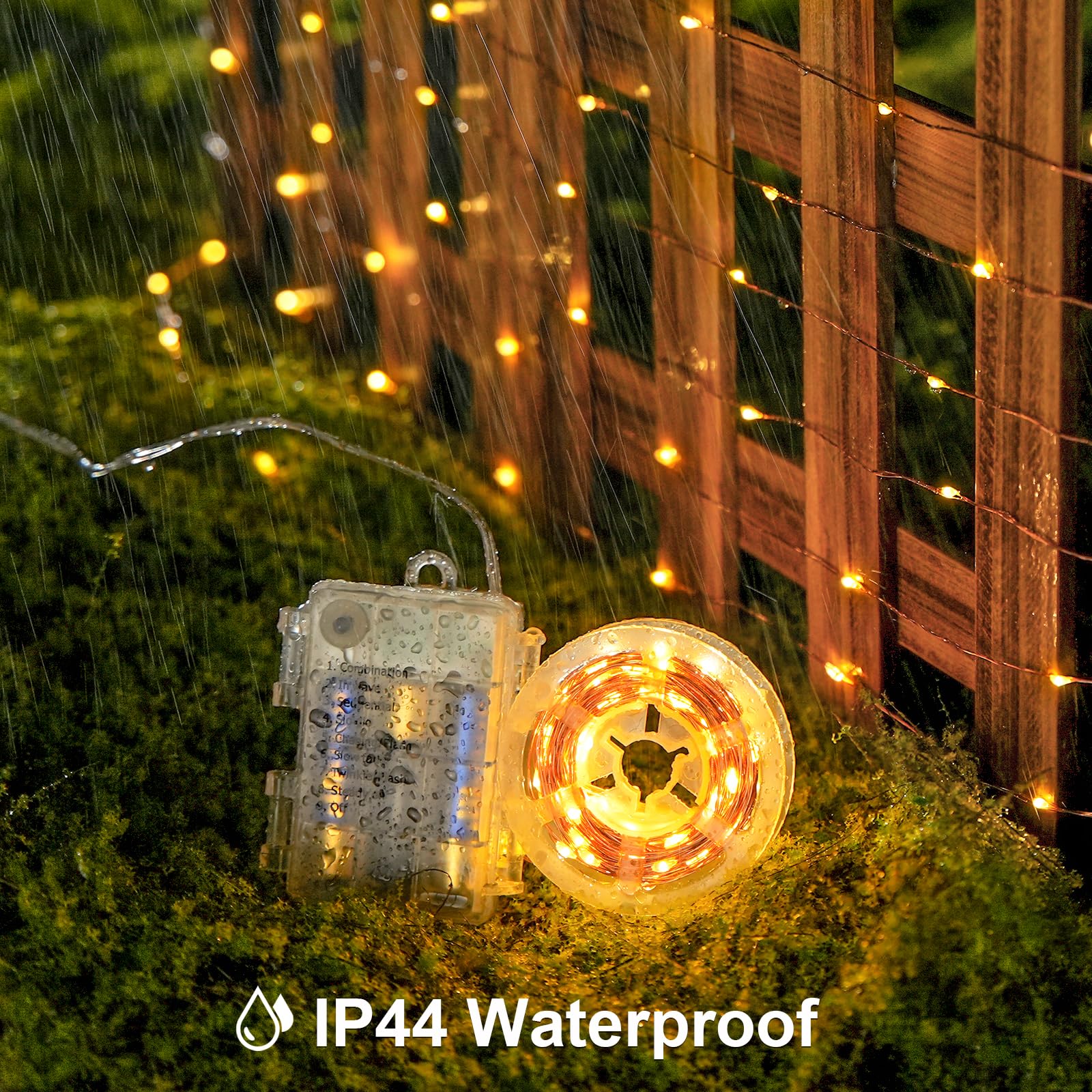 Foto 7 pulgar | Fairy Lights Jmexsuss, Funciona Con Pilas, 400 Led, 132 Pies, Paquete De 2 - Venta Internacional.