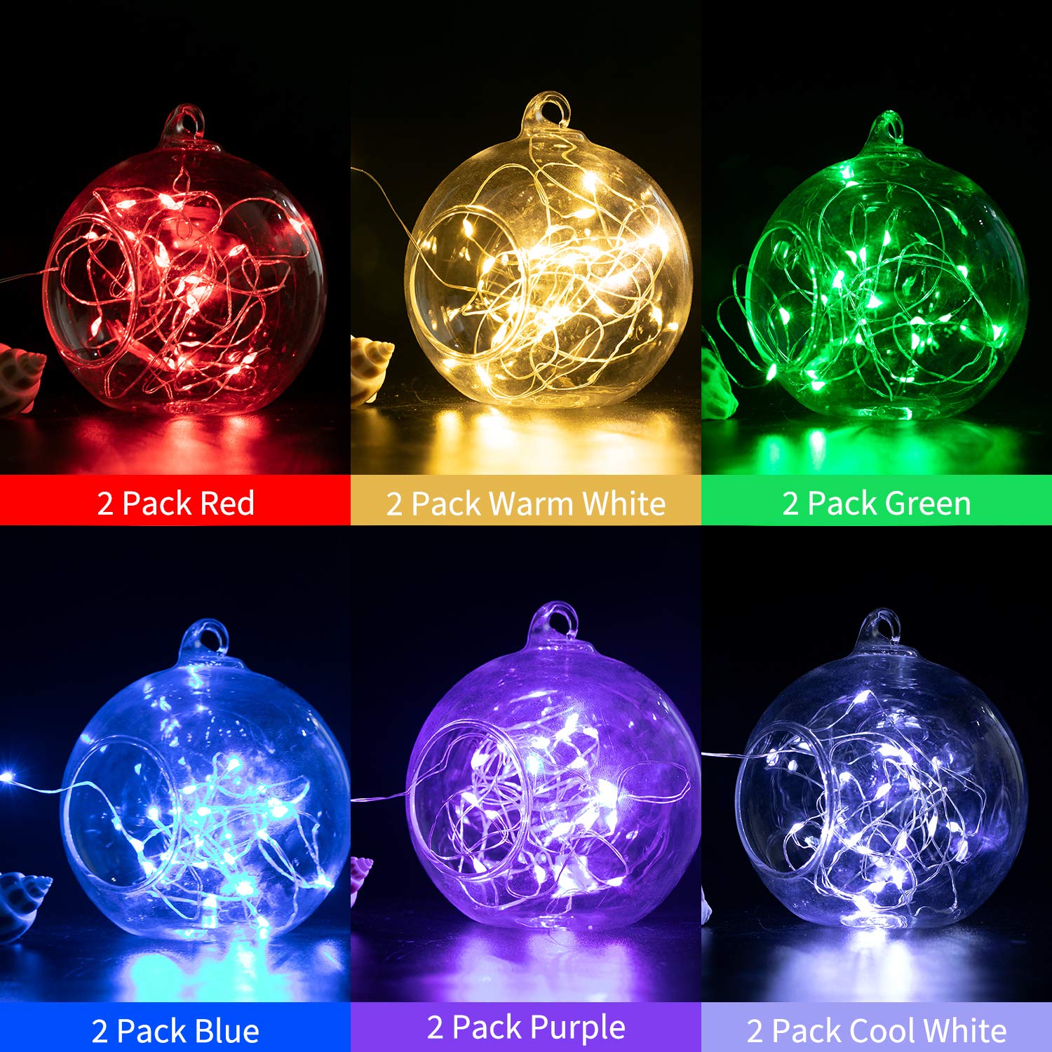 Foto 3 pulgar | Fairy Lights Brightown 20 Led, Funciona Con Pilas, 2 M, 12 Unidades - Venta Internacional.