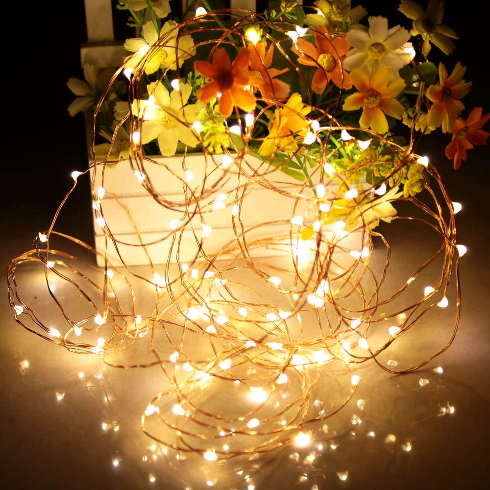 Foto 8 pulgar | Led Ariceleo Fairy Lights, Funciona Con Pilas, 5 M, Color Blanco Cálido - Venta Internacional.