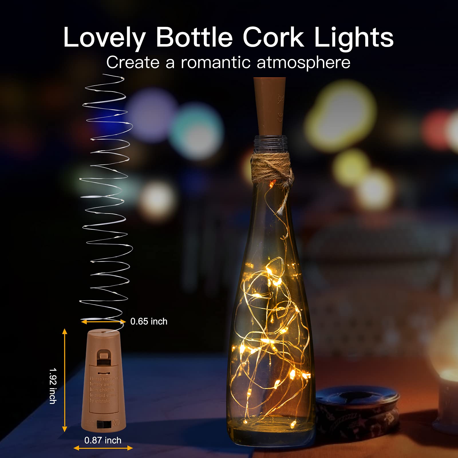 Foto 4 pulgar | Luces Para Botellas De Vino Brightown, 20 Led, Impermeables, Paquete De 10 - Venta Internacional.