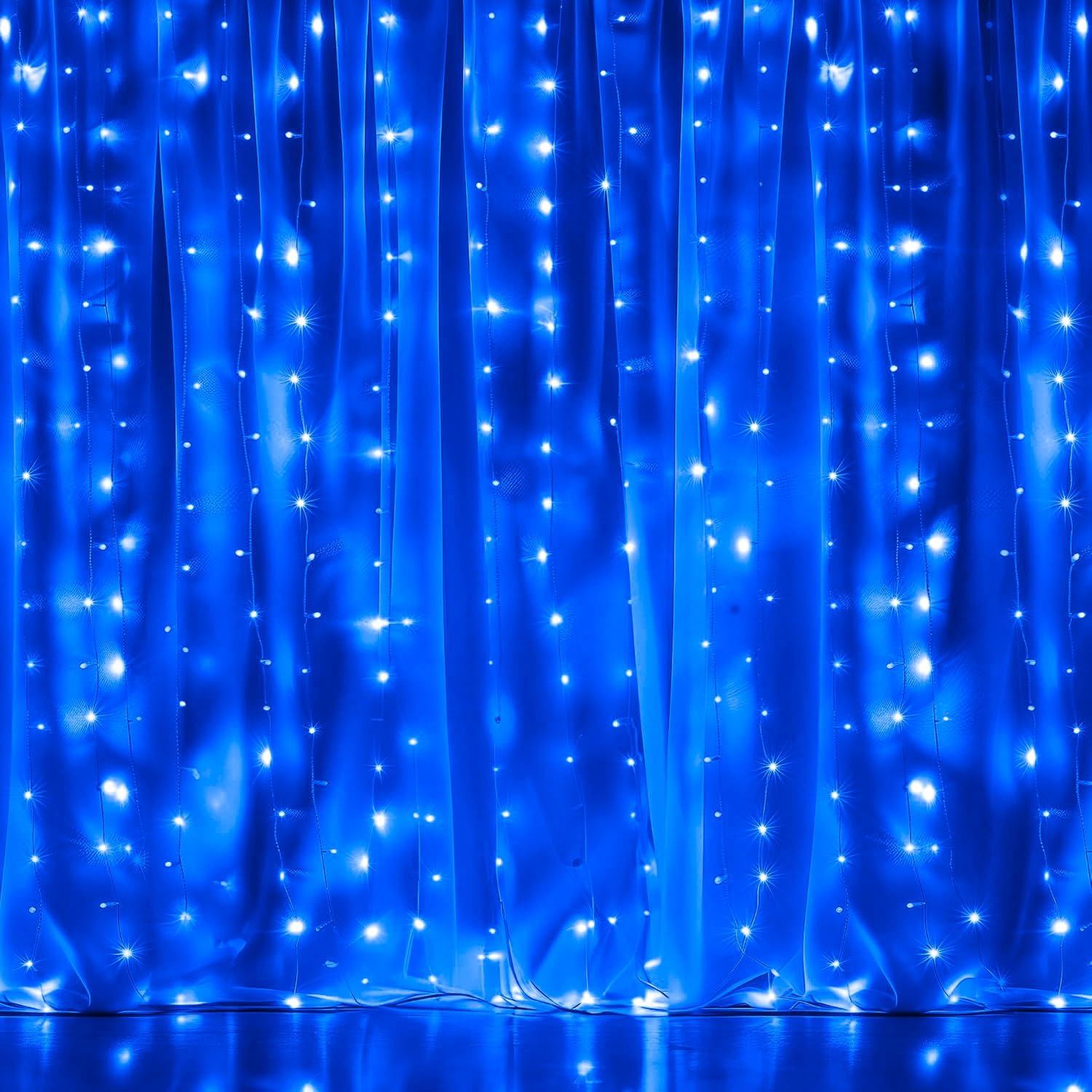 Foto 2 pulgar | Cadena De Luces Dazzle Bright Para Cortinas, 300 Led, Color Azul Navideño - Venta Internacional.