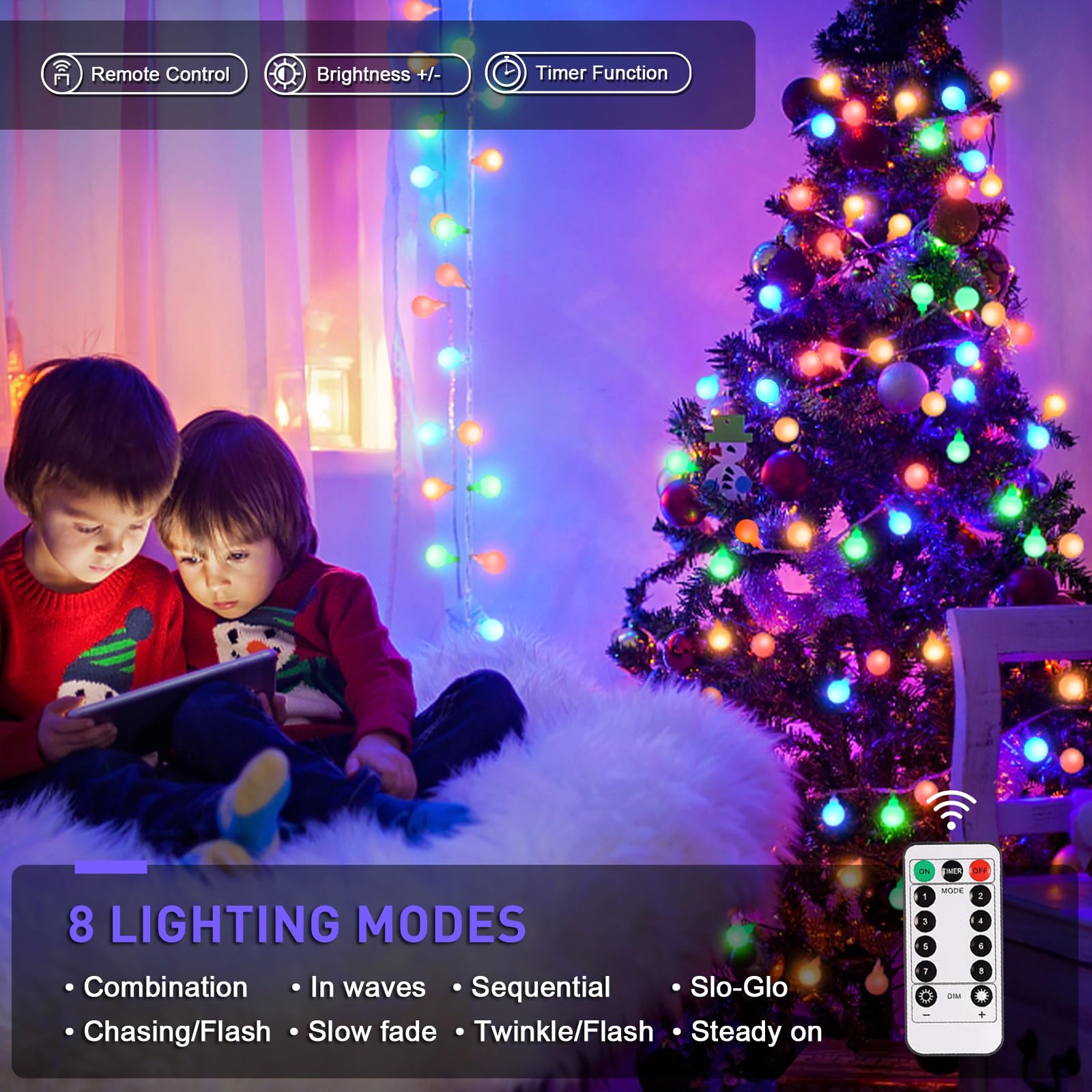 Foto 7 pulgar | Luces Navideñas Con Pilas Jmexsuss 100 Led 10 M - Venta Internacional.