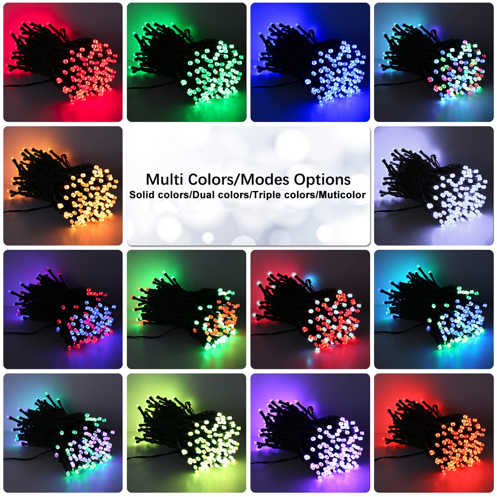 Foto 5 pulgar | Cadena De Luces Brillantes Que Cambian De Color, 30 M, 300 Led Rgb Con Mando A Distancia - Venta Internacional.