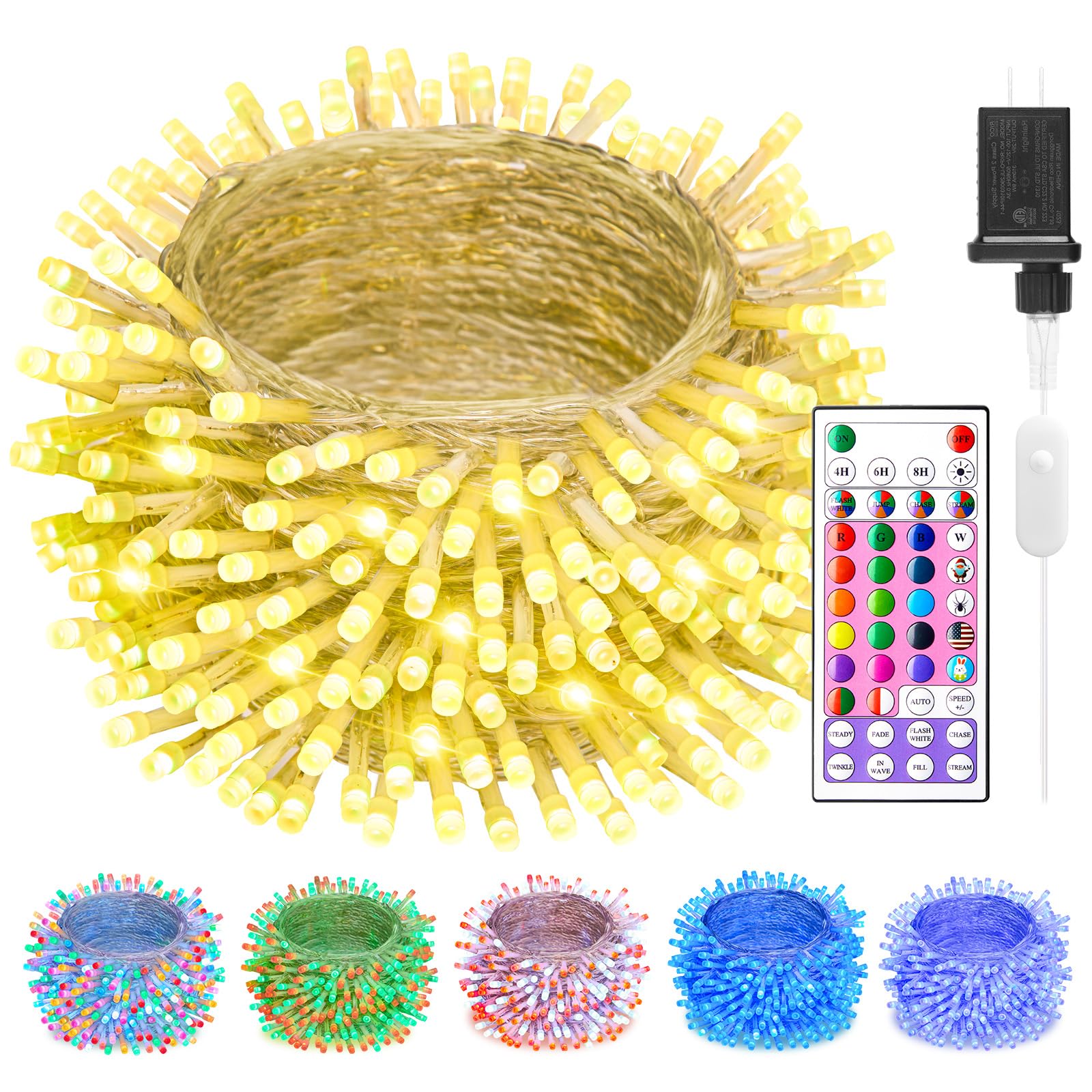 Guirnalda De Luces Minetom Que Cambian De Color, 22 Colores, 10 M - Venta Internacional.