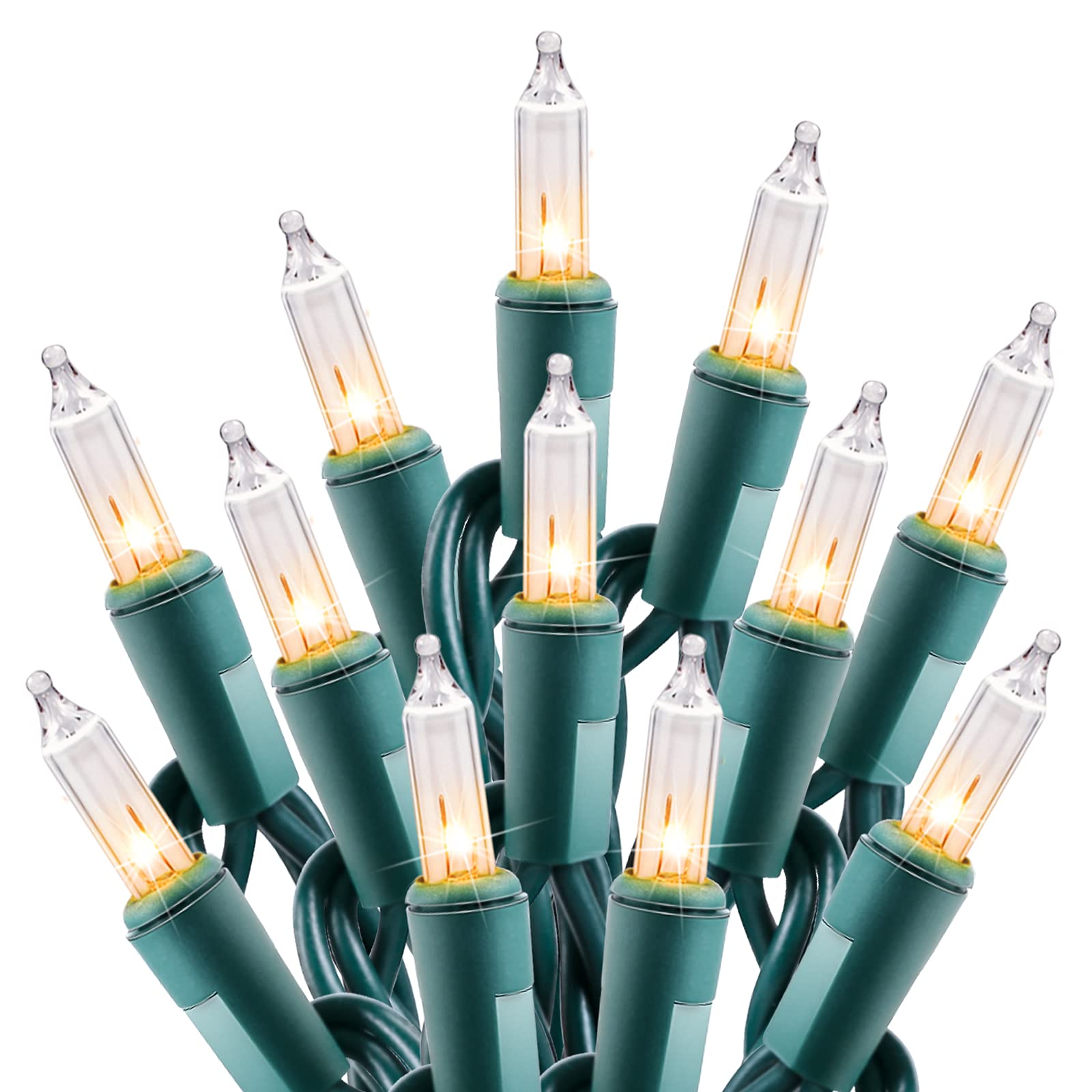 Foto 2 pulgar | Guirnalda De Luces Navideñas Minetom 100 Luces Transparentes De 26,5 M, Paquete De 3 - Venta Internacional.