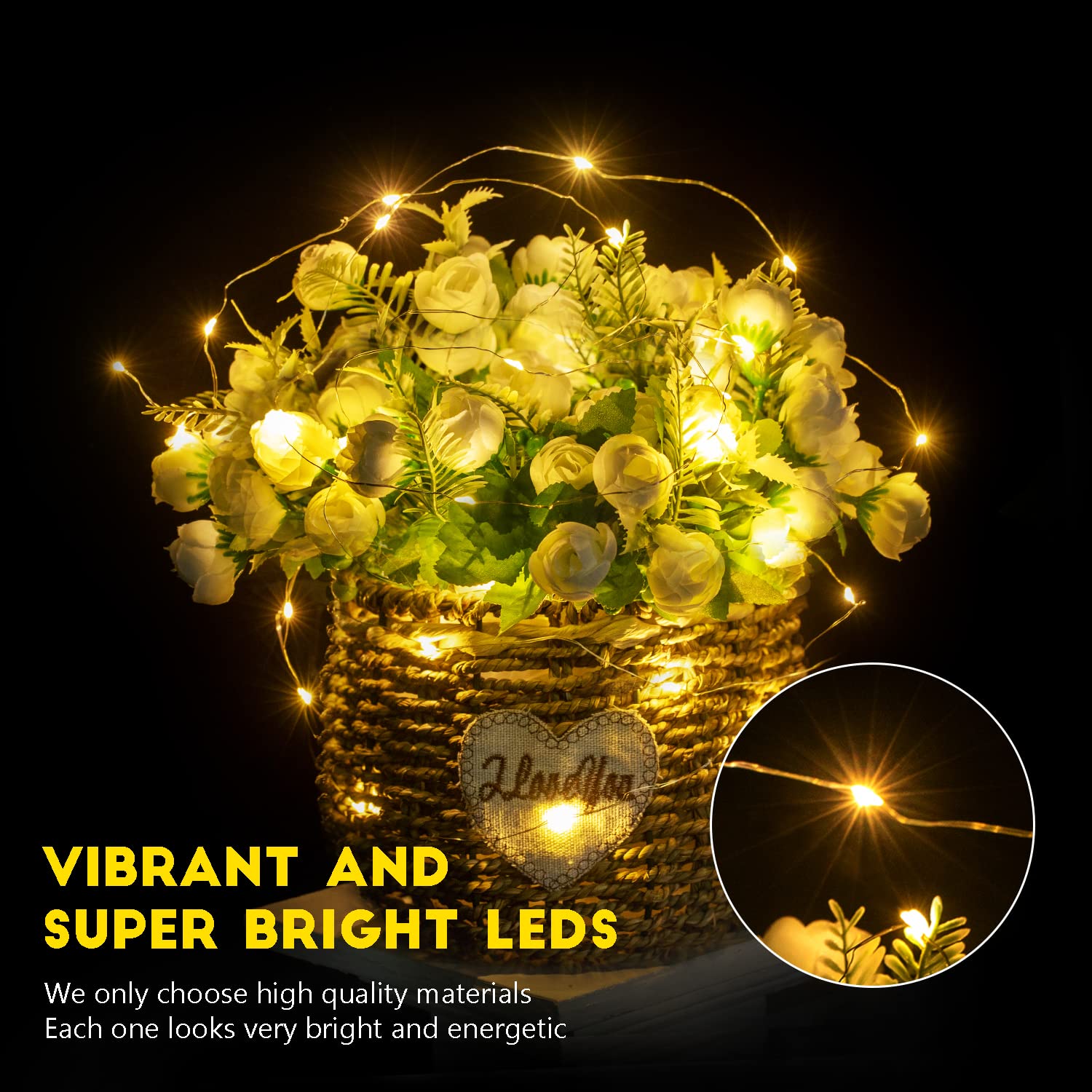 Foto 3 pulgar | Fairy Lights Brightown 20 Led, Funciona Con Pilas, 7 Pies, 24 Unidades - Venta Internacional.