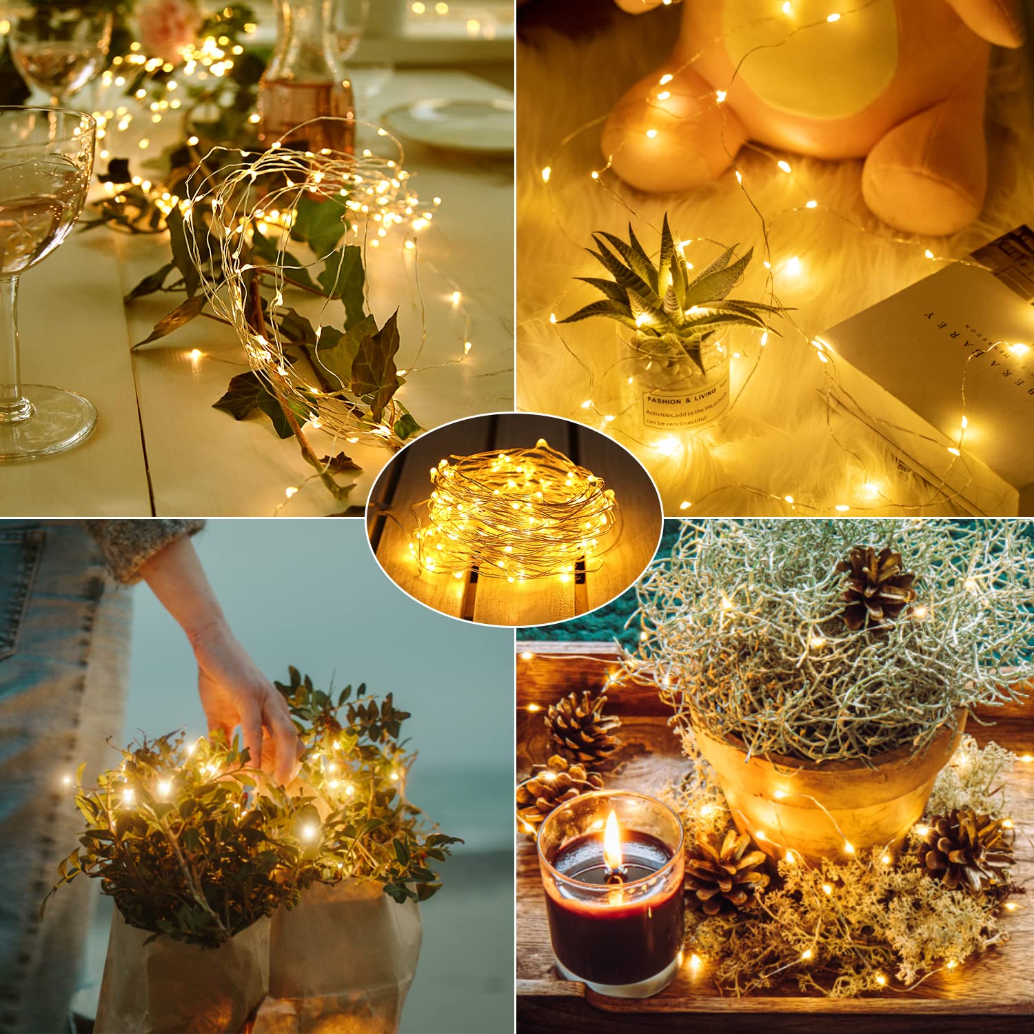 Foto 7 pulgar | Fairy Lights Brightown 20 Led, Funciona Con Pilas, 7 Pies, 24 Unidades - Venta Internacional.