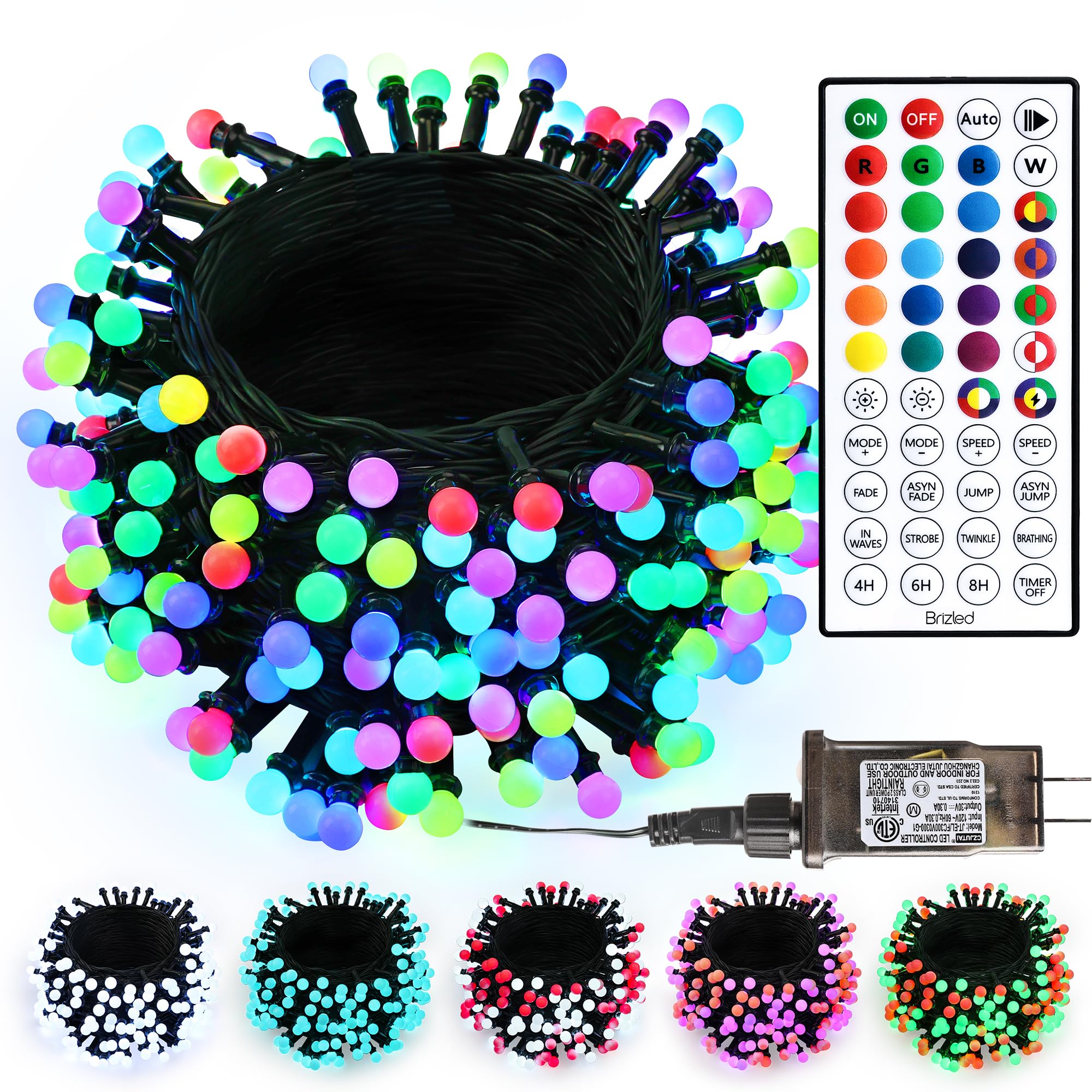 Luces Navideñas Encendidas Que Cambian De Color, 64.96 Pies, 198 Led - Venta Internacional.