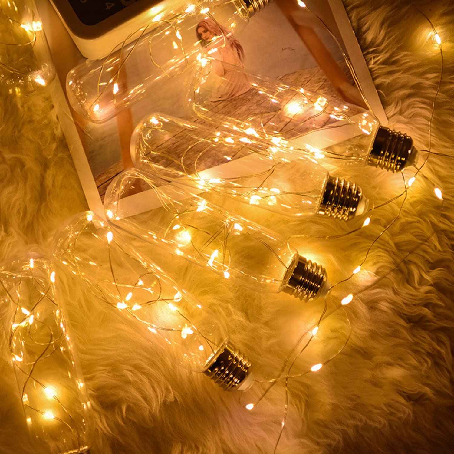 Foto 3 pulgar | Fairy Lights Minetom 20 Led De 2 M, Funciona Con Pilas, Paquete De 5 - Venta Internacional.