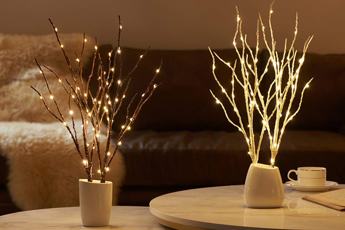 Foto 8 pulgar | Guirnalda De Luces Led Lighed Branches Fudios, 70 Cm, 45 Cm, Con Temporizador - Venta Internacional.