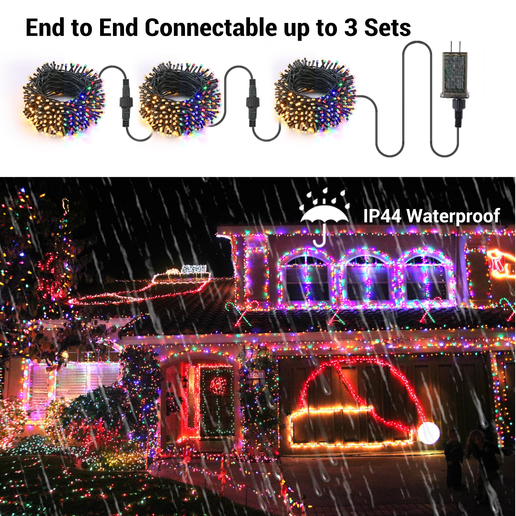 Foto 5 pulgar | Luces Navideñas Brizled 200 Led, 20 M, Que Cambian De Color - Venta Internacional.