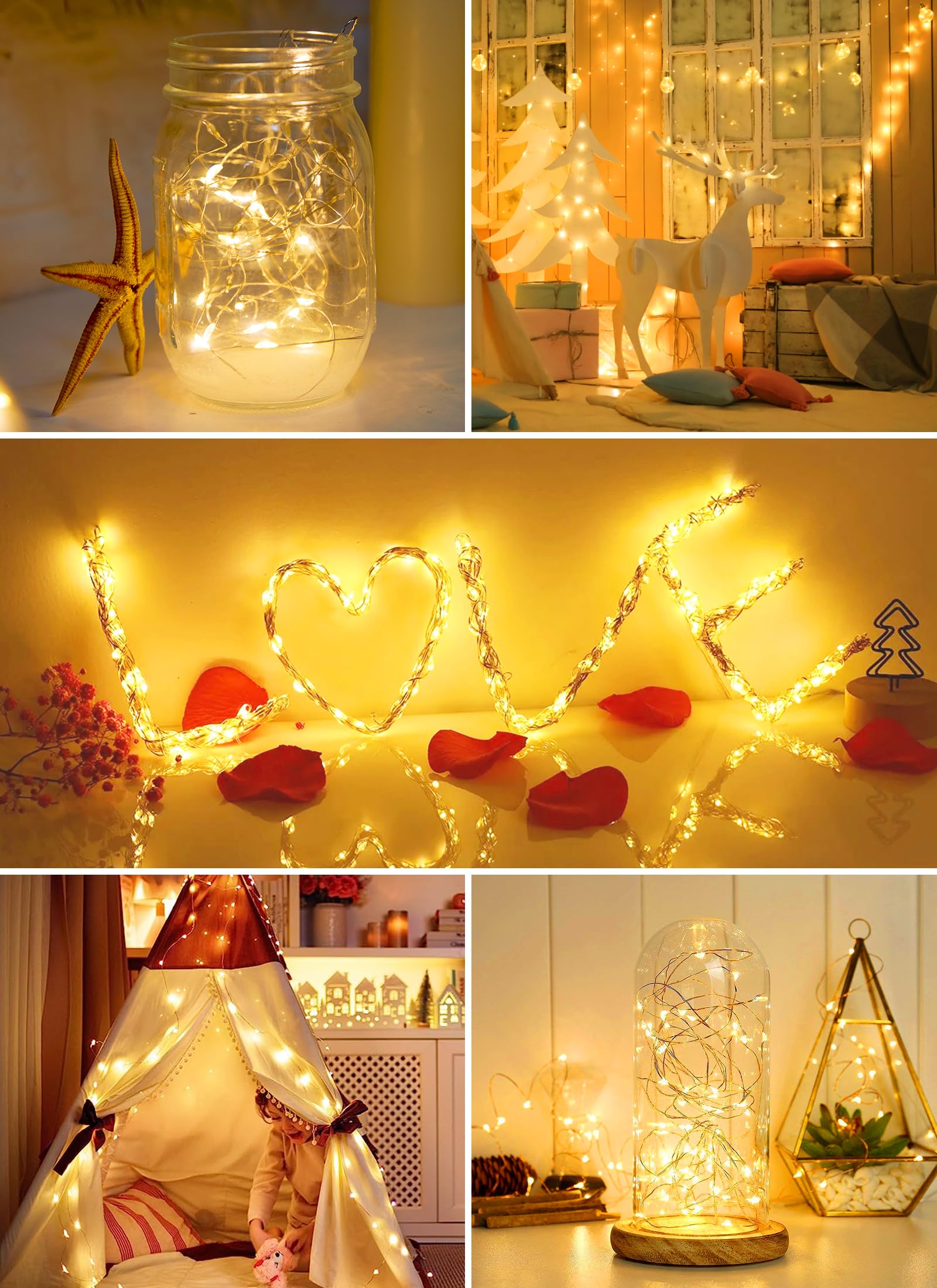 Foto 5 pulgar | Fairy Lights Minetom 20 Led, Funciona Con Pilas, 2 M, Paquete De 12 - Venta Internacional.