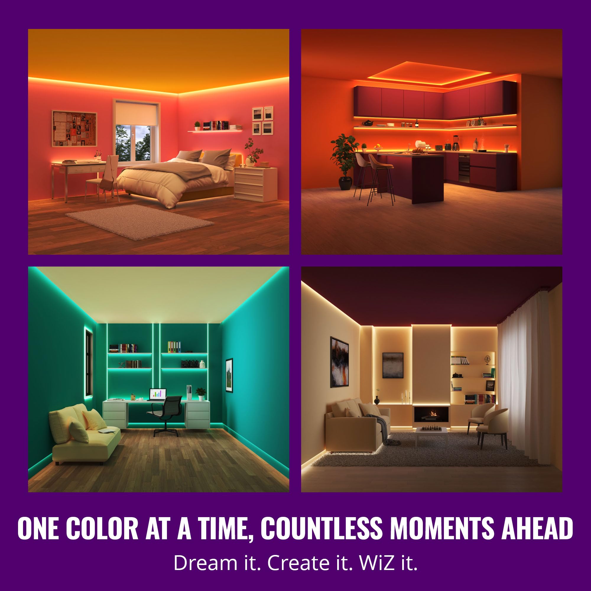 Foto 4 pulgar | Tira De Luces Led Wiz Connected Que Fluye, Multicolor, 30 M - Venta Internacional.