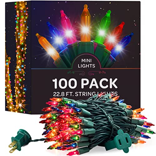 Set De 100 Luces Navideñas Multicolores Sewanta De 22.8 Pies - Venta Internacional