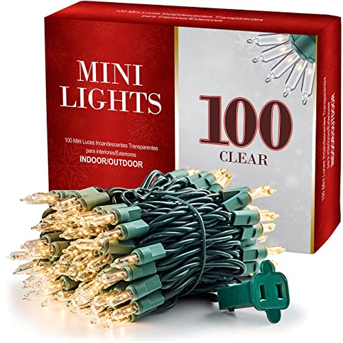 Juego de 100 Luces Navideñas Color Blanco Cálido Para Interiores Y Exteriores - Venta Internacional