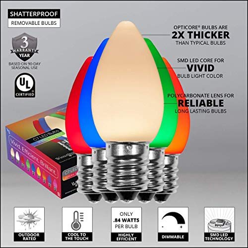 Foto 3 | Bombillas Led Navideñas Wintergreen Opticore C7, Paquete De 25 - Venta Internacional.