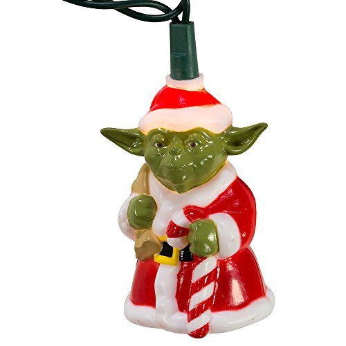 Foto 3 pulgar | Juego De Luces Kurt Adler Star Wars Santa Yoda 10 Luces - Venta Internacional.