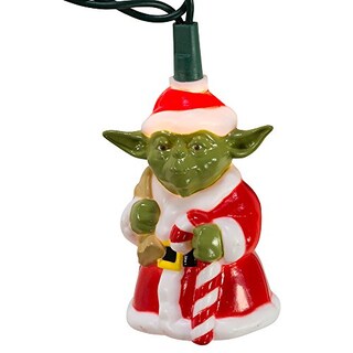 Foto 2 | Juego De Luces Kurt Adler Star Wars Santa Yoda 10 Luces - Venta Internacional.