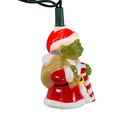 Foto 4 | Juego De Luces Kurt Adler Star Wars Santa Yoda 10 Luces - Venta Internacional.
