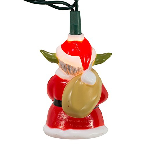 Foto 6 pulgar | Juego De Luces Kurt Adler Star Wars Santa Yoda 10 Luces - Venta Internacional.