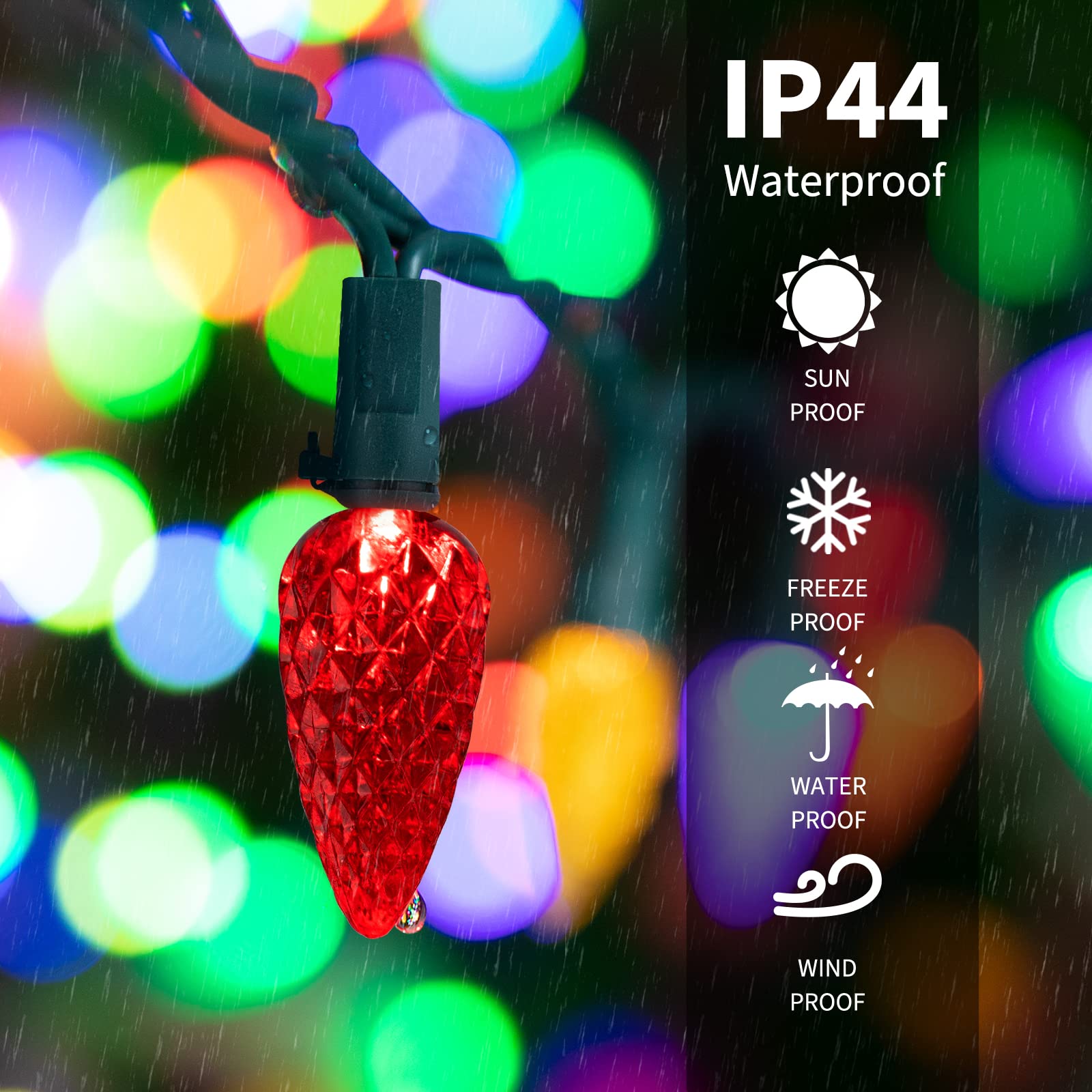 Foto 3 pulgar | Guirnalda De Luces Led Navideñas Brightown C6, 20 Pies, 60 Led, Paquete De 2 - Venta Internacional.